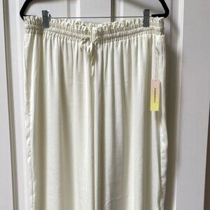 Summersalt Wide Leg Palazzo Pants Cream Size XL New With Tag